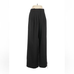 Rachel Gilbert Black Wide-Leg Pleated Trousers